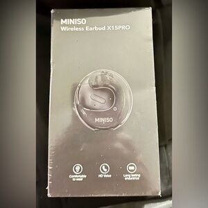 NEW! Miniso X15 Pro Over Ear Bluetooth
5.4 Earbuds OWS Wireless Stereo Purple